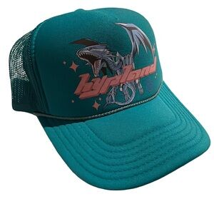 Teal Graphic Mesh Back Hat